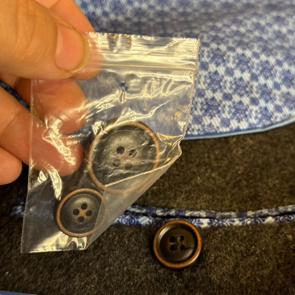 NEW Arthur Black Cashmere Wool blend Charcoal Gray full length overcoat top coat - Picture 13 of 15